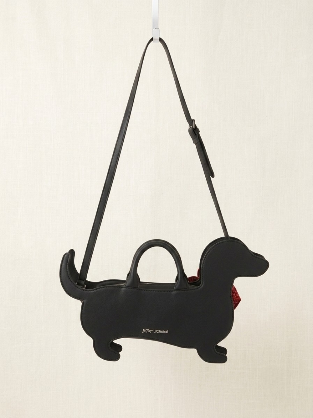 Betsey Johnson Dachshund Crossbody Bag - Black, Brown, Red - Picture 2 of 10